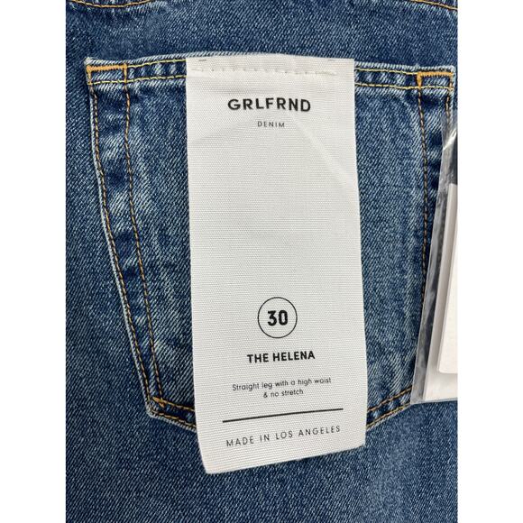 GRLFRND Jeans Womens 30 Helena High Waist Straight Leg Blue Close to You NWT - Picture 6 of 9